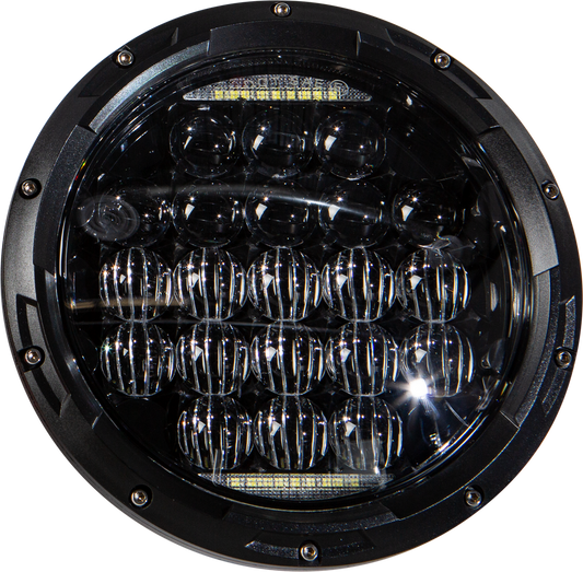 Harddrive 7" Black 90W Universal LED Motorcycle Headlight for Harley Davidson