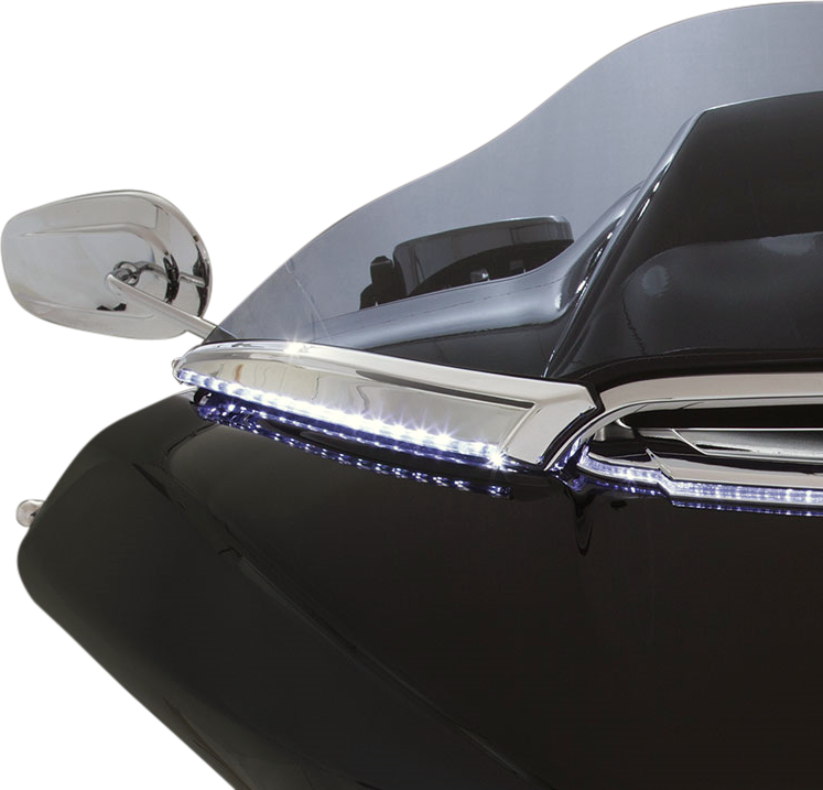 Ciro LED Horizon Turn Signal LED Windshield Trim 2015-2024 Harley Touring FLTRXS