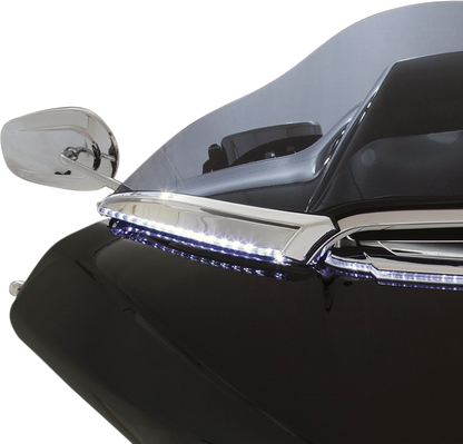 Ciro LED Horizon Turn Signal LED Windshield Trim 2015-2024 Harley Touring FLTRXS