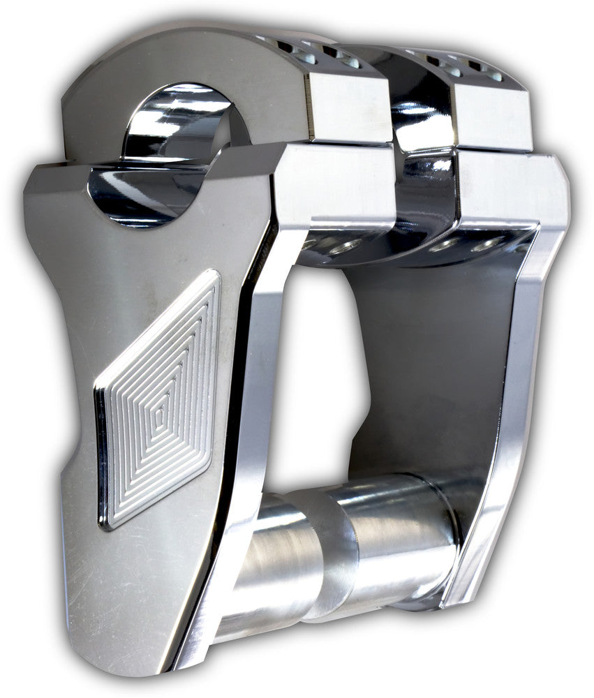 Rox Chrome Pivoting 3" Motorcycle 1" Handlebar Risers fits Harley Davidson