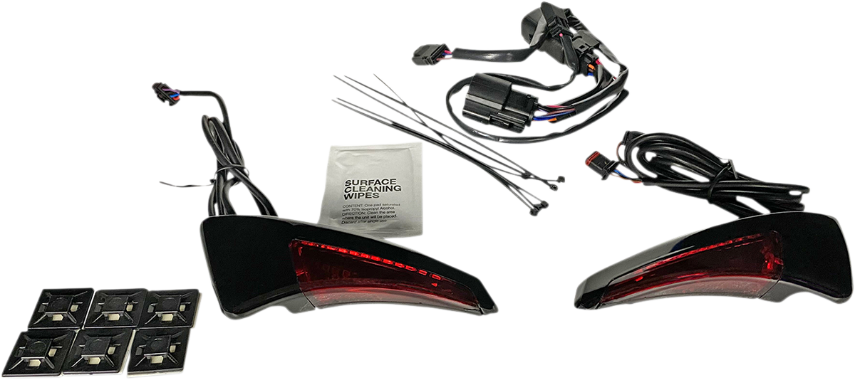 Custom Dynamics LED Tour Pak Backrest Lights 2014-15 Harley Touring CVO CLOSEOUT