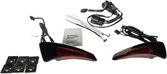 Custom Dynamics LED Tour Pak Backrest Lights 2014-15 Harley Touring CVO CLOSEOUT