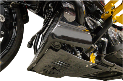 Thrashin Carbon Fiber Forged Gold Skid Plate fits 2023-2025 Harley Touring FLHX