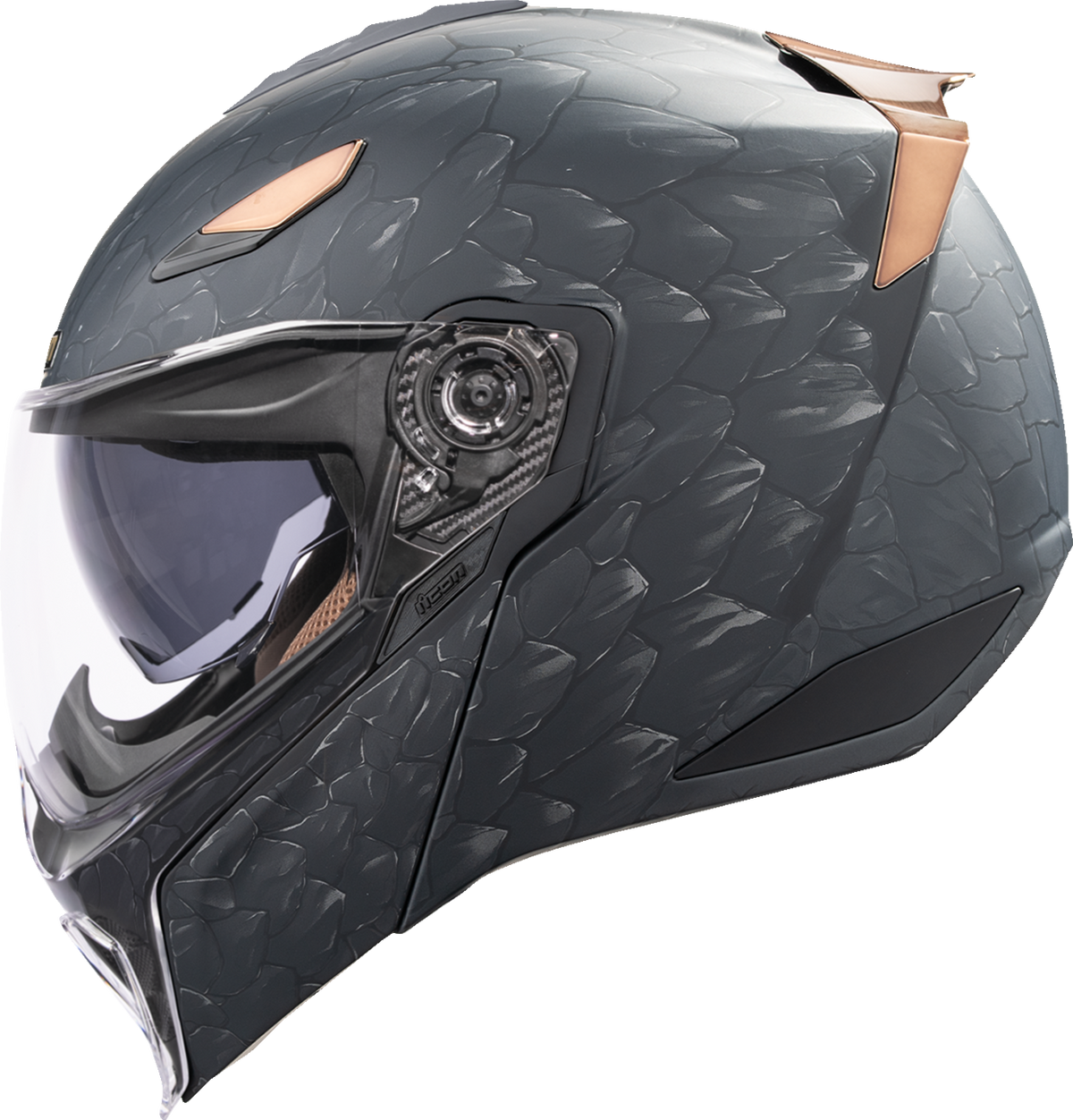 Icon Threshold Nocturnal 2 Matte Modular Full Face Adult Motorcycle Helmet