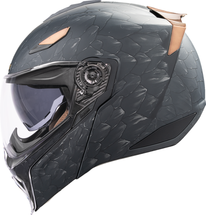 Icon Threshold Nocturnal 2 Matte Modular Full Face Adult Motorcycle Helmet
