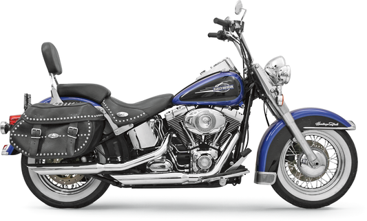 Bassani 3" Firepower Slash Slip On Exhaust Mufflers 2007-2017 Harley Softail