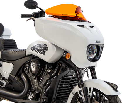 Klock Werks 9" Orange Flare Windshield fits 2025-2026 Indian Powerplus Models