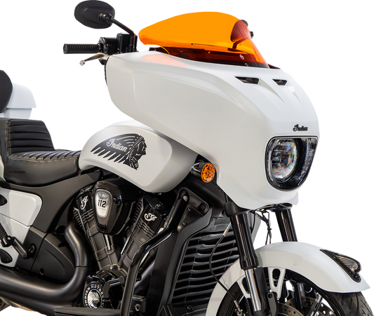 Klock Werks 9" Orange Flare Windshield fits 2025-2026 Indian Powerplus Models