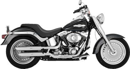 Vance & Hines Twin Slash 3" Chrome Slip On Mufflers 2007-2009 Harley Softail