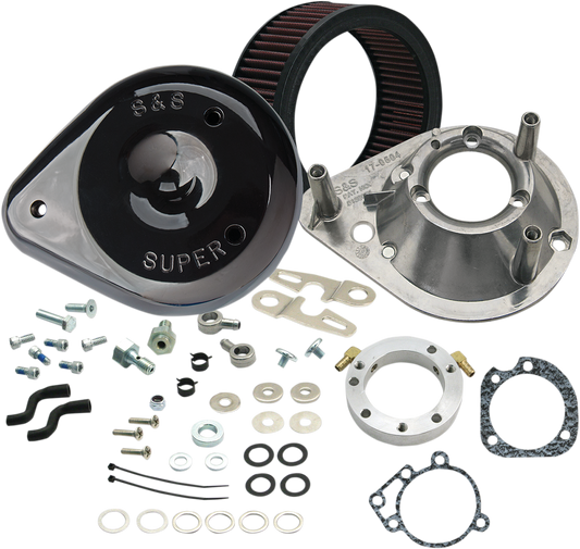 S&S Black Teardrop CV Air Cleaner Filter Kit 91-06 Harley Sportster XLS XL XLR