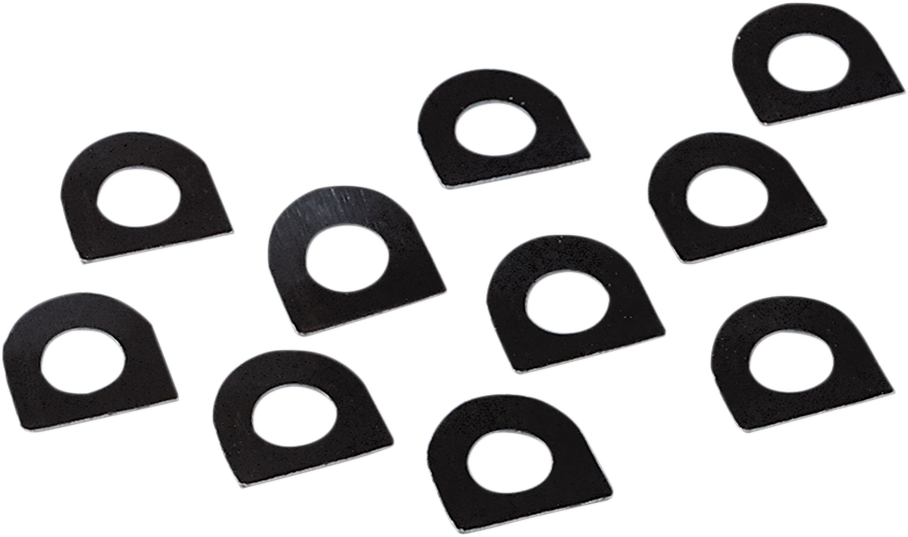 Drag Specialties 10 Pack Black Male Mounted Footpeg Spring Washers for Harley