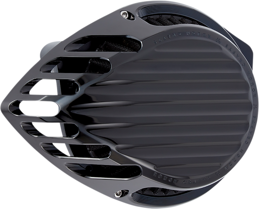 Rough Crafts Black Finned Air Cleaner Filter Kit 1988-2022 Harley Sportster XLH
