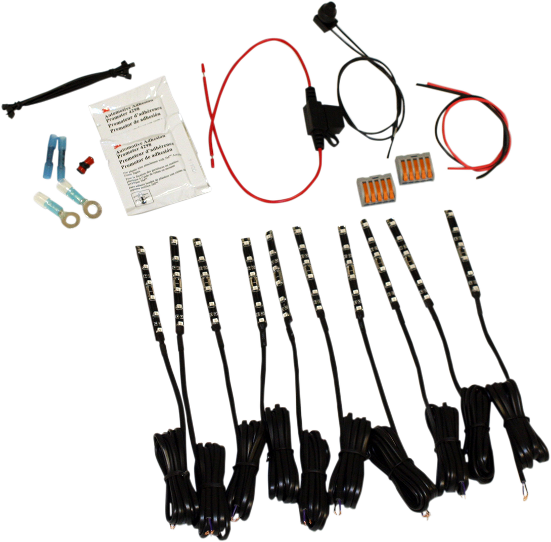 Custom Dynamics Magicflex Motorcycle Purple LED Accent Light Kit Suzuki Harley