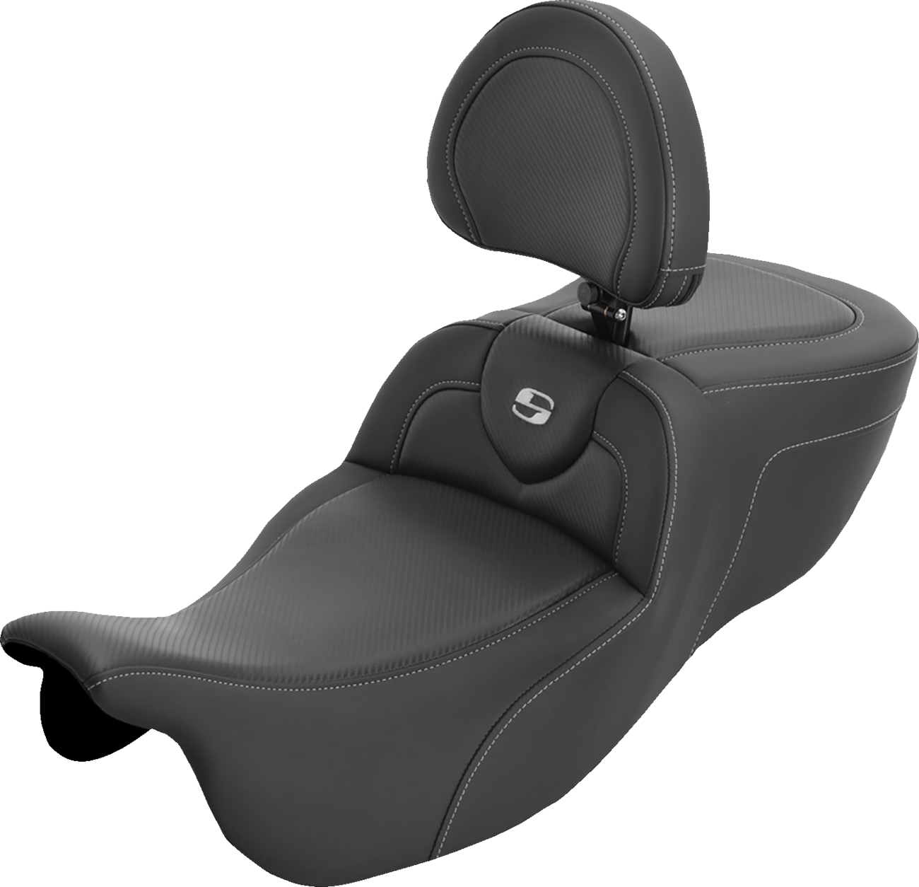 Saddlemen Roadsofa Carbon Extended Seat & Backrest for 2015-25 Harley Trike FLRT