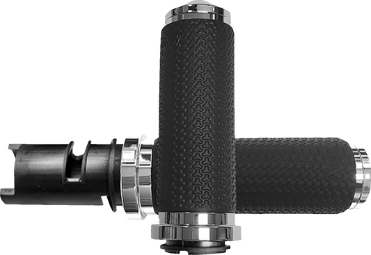 Avon Memory Foam Chrome TBW Handlebar Grips for 2023-2025 Harley Touring Softail