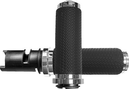 Avon Memory Foam Chrome TBW Handlebar Grips for 2023-2025 Harley Touring Softail