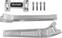 Slyfox Raw 10" Handlebar Pullback Riser Top Clamp Kit for Harley Davidson