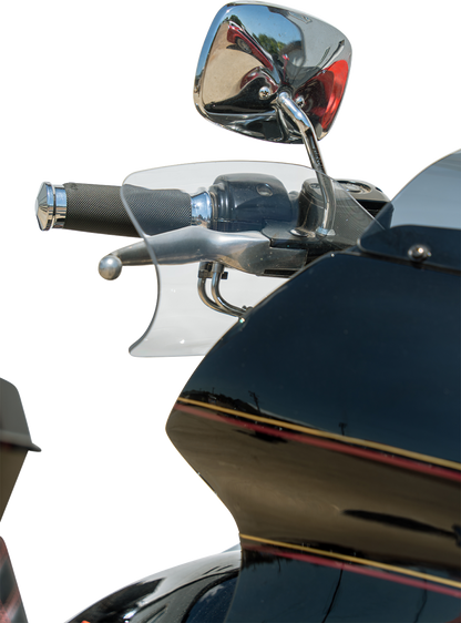 Klock Werks Flare Clear Hand Guards fits 2002-2025 Harley Hydraulic Clutch