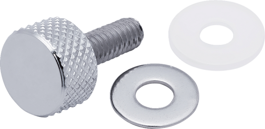 Ciro 1/4"-20 x 3/4" Chrome Seat Thumbscrew for 1996-2026 Harley Davidson Models