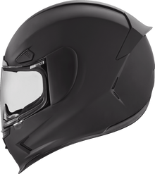 Icon Airframe Pro Solid Matte Black Full Face Adult Street Motorcycle Helmet