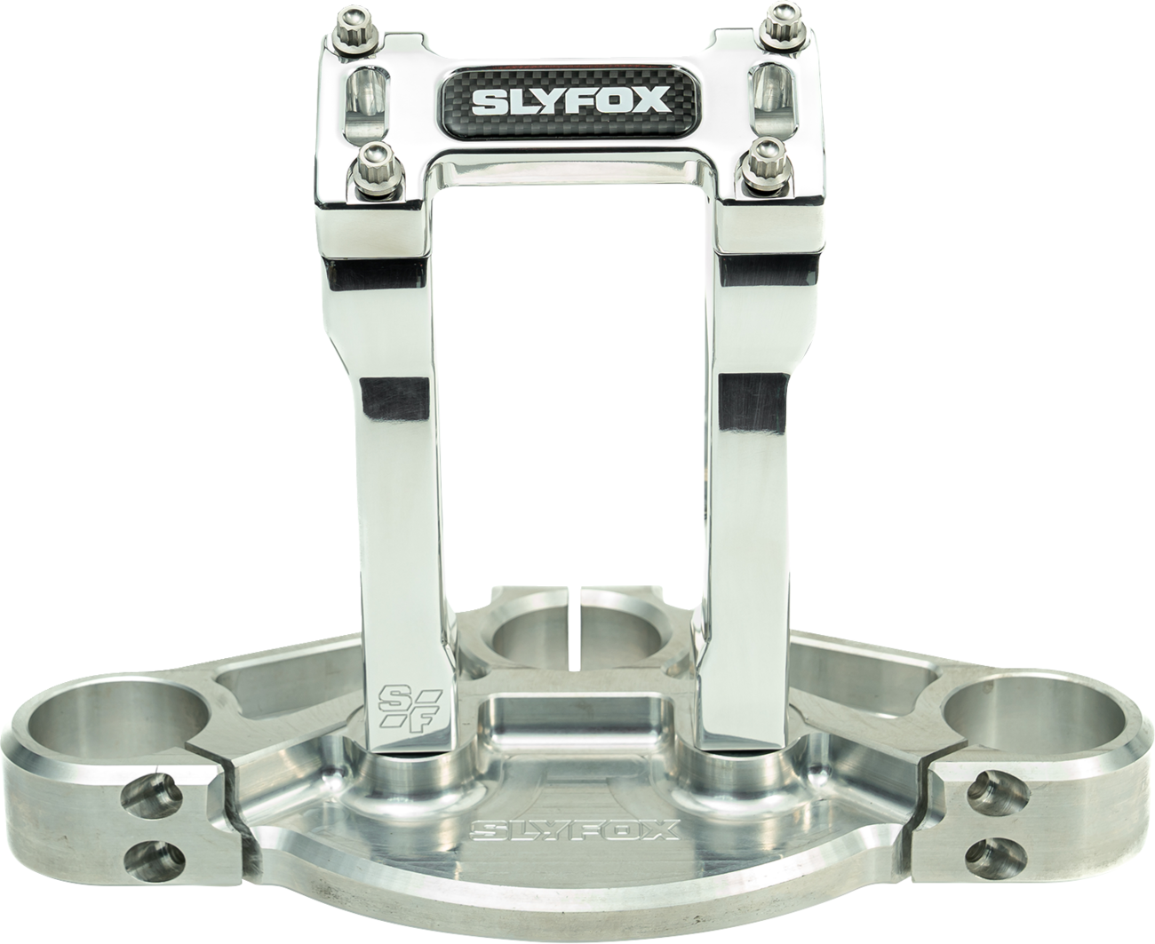 Slyfox Raw 6" Straight Riser & Top Clamp Kit for Harley Davidson 1" Handlebars