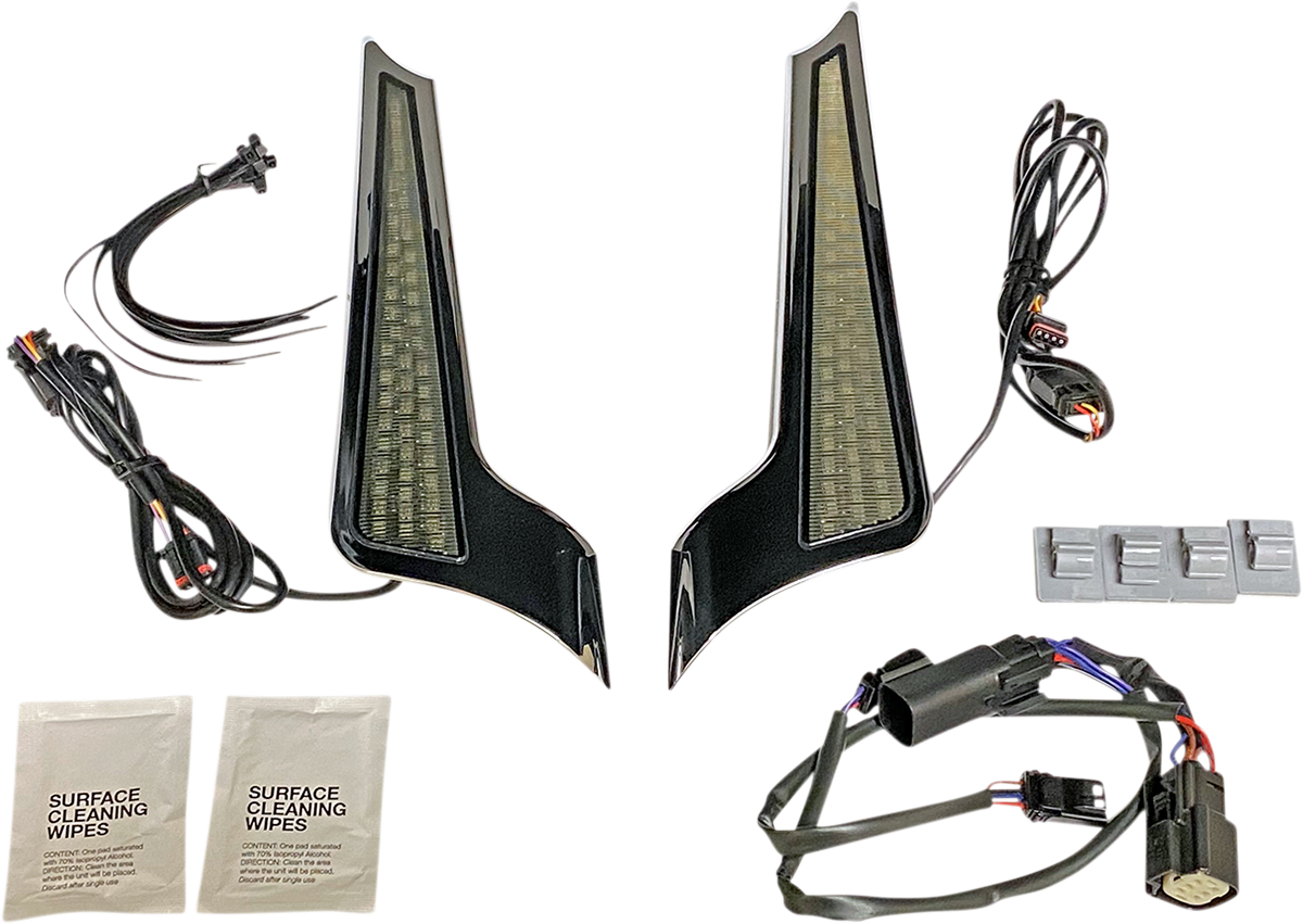 Custom Dynamics Dual Color Fascia LED Panel Lights 2010-2013 Harley FLTRX FLHX