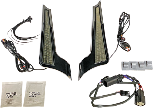 Custom Dynamics Dual Color Fascia LED Panel Lights 2010-2013 Harley FLTRX FLHX