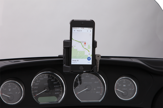 Ciro Black Smartphone/GPS Holder & Mount for 2014-2023 Harley Davidson Touring