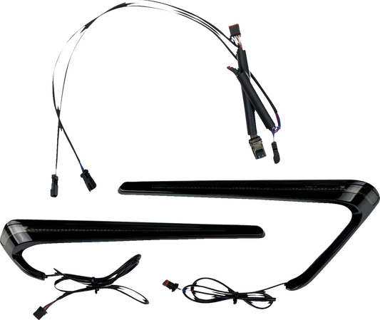 Custom Dynamics Smoke Lens LED Saddlebag Lights for 2018-2024 Harley Low Rider