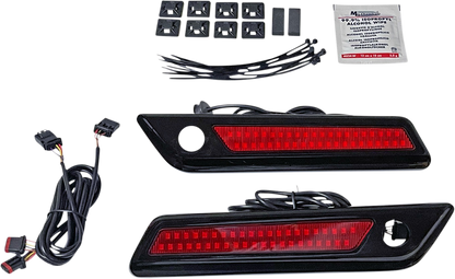Custom Dynamics Black Saddlebag Latch Accent Lights 2014-2024 Harley Touring
