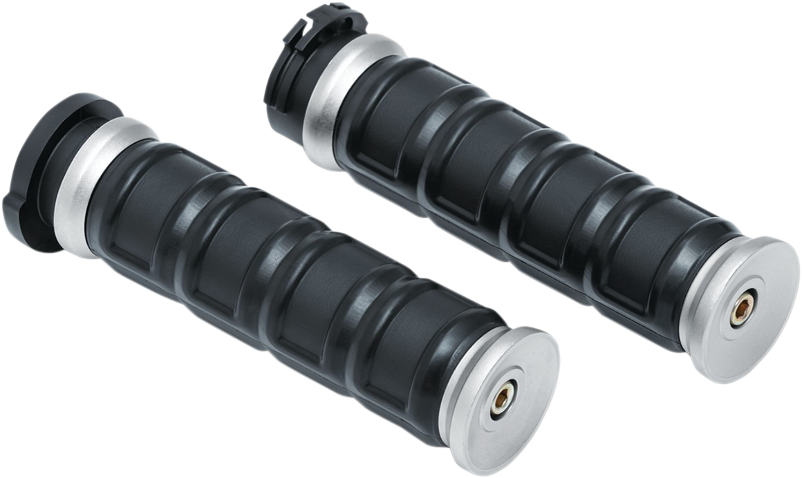 Kuryakyn 6672 Dillinger 1" Motorcycle Grips 1986-19 Harley Dyna Touring Softail