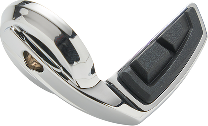 Ciro Chicane Chrome Throttle Assist Wing Handlebar Grip End for Harley Davidson