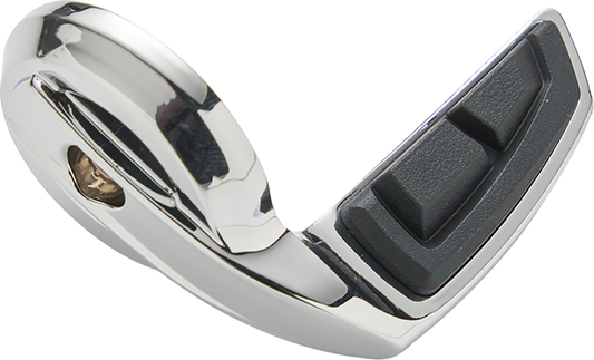 Ciro Chicane Chrome Throttle Assist Wing Handlebar Grip End for Harley Davidson