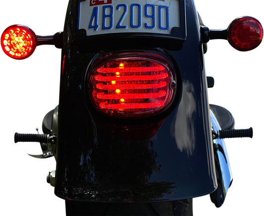 Custom Dynamics LED Taillight & Integrated Turn Signals 1999-2024 Harley Softail
