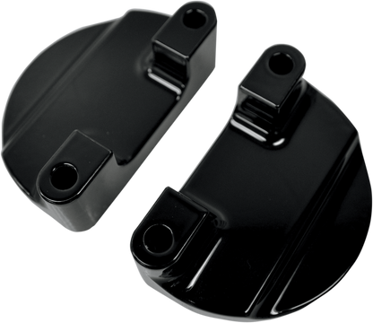 Drag Specialties Black Front Fender Adapters 80-13 Harley Touring FLHR FLHX FLHT
