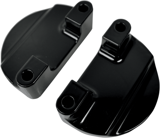 Drag Specialties Black Front Fender Adapters 80-13 Harley Touring FLHR FLHX FLHT