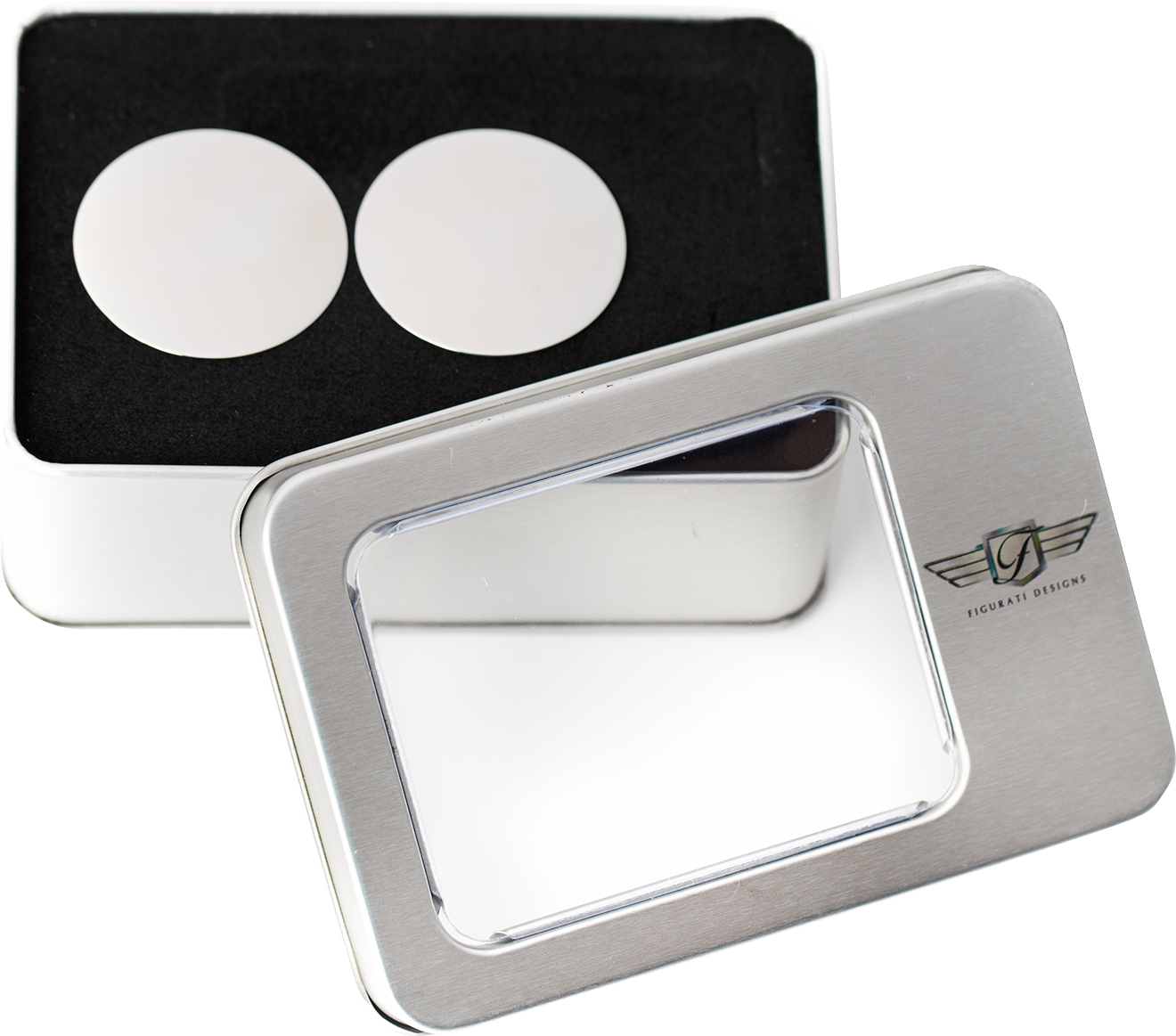 Figurati Designs Silver Swingarm Covers Inserts for 1980-2025 Harley Davidson