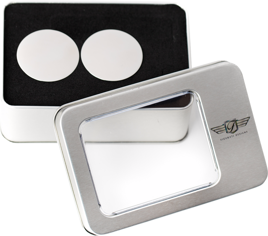 Figurati Designs Silver Swingarm Covers Inserts for 1980-2025 Harley Davidson