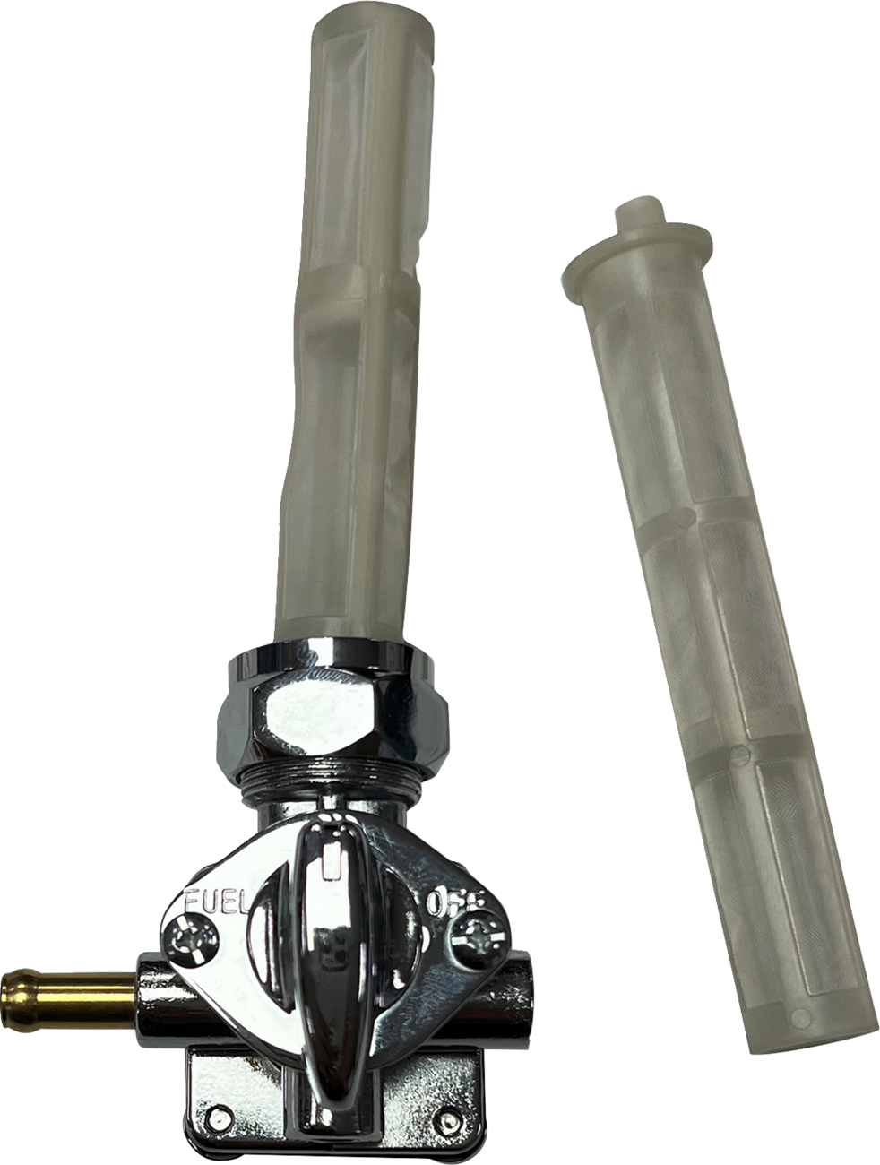 Drag Specialties Chrome Left Side Vacuum Petcock Fuel Valve for Harley Davidson