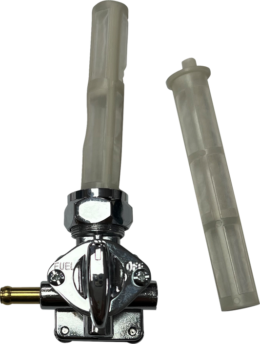 Drag Specialties Chrome Left Side Vacuum Petcock Fuel Valve for Harley Davidson