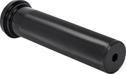 Thrashin Knurled 1" Black TBW Throttle Tube for 2008-2025 Harley Touring Softail