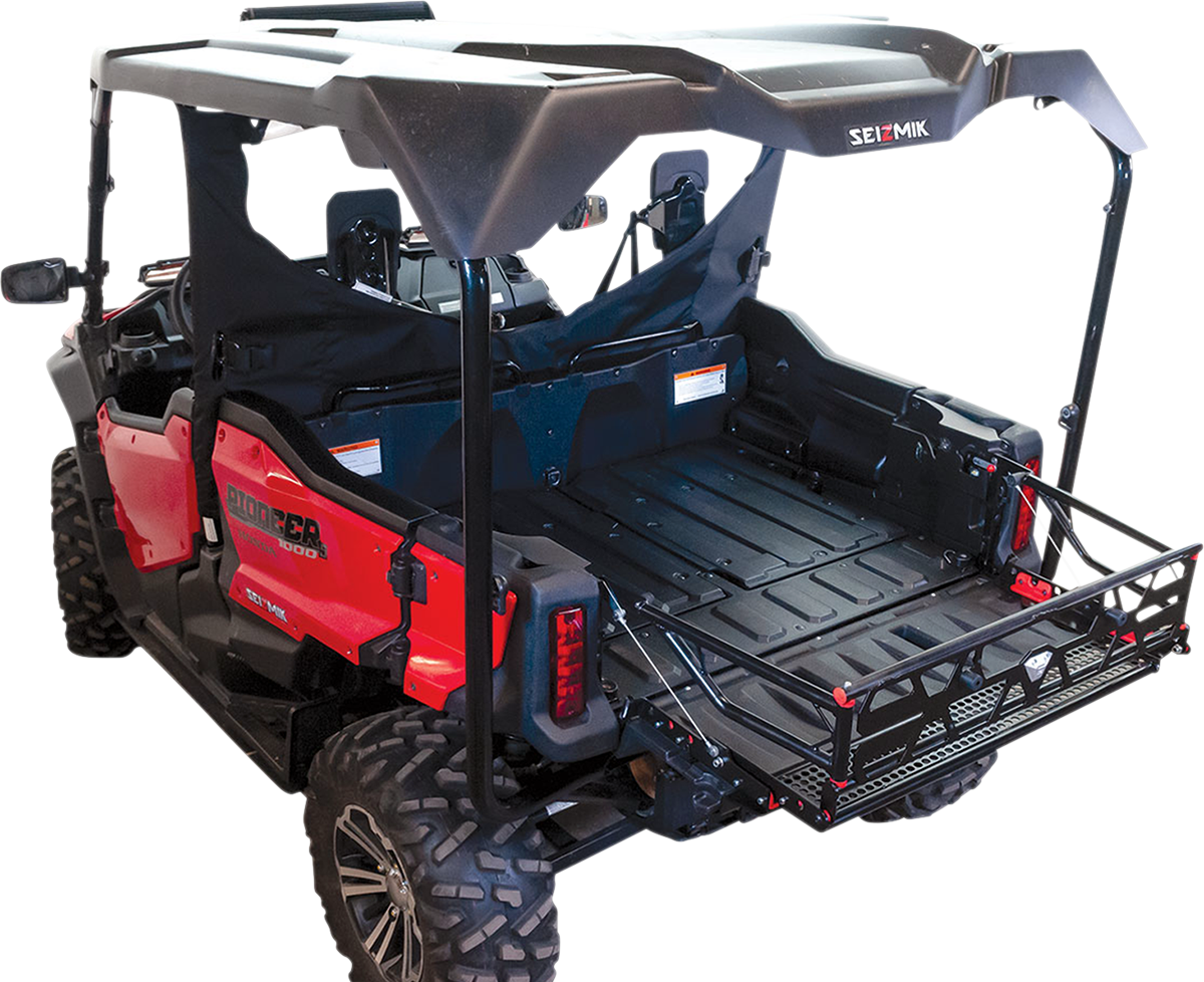 Sizmik Black Cargo Utility Bed Extender 2016-2019 Honda Pioneer 700 1000 Deluxe
