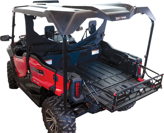 Sizmik Black Cargo Utility Bed Extender 2016-2019 Honda Pioneer 700 1000 Deluxe