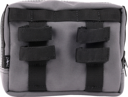 Thrashin Supply Gray Motorcycle Handlebar Storage Bag Harley Davidson THB-0016