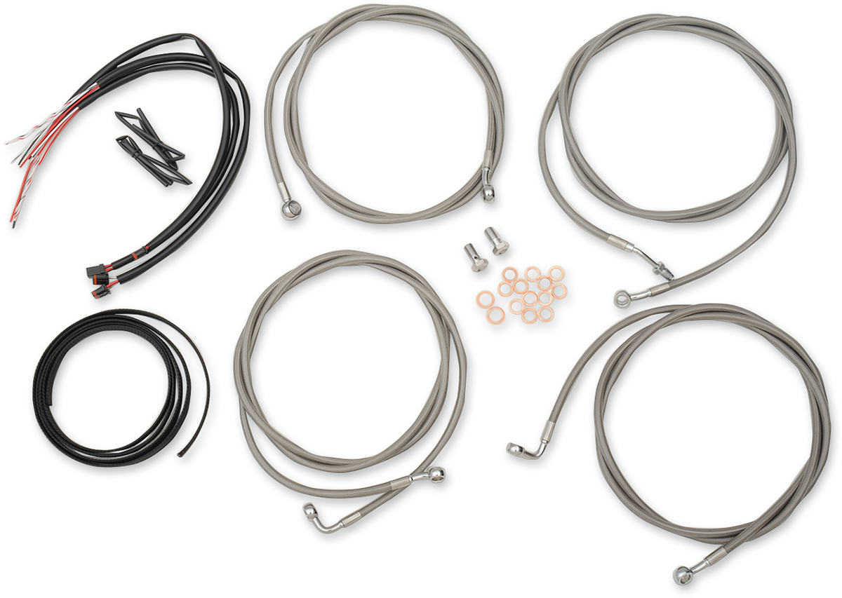 La Choppers ABS 15"-17" Ape Hanger Handlebar Cable Kit 2017-2020 Harley Touring