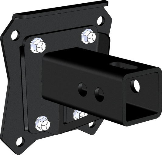 KFI Black Rear UTV Side by Side Hitch Receiver 2017-2024 Polaris RZR Models