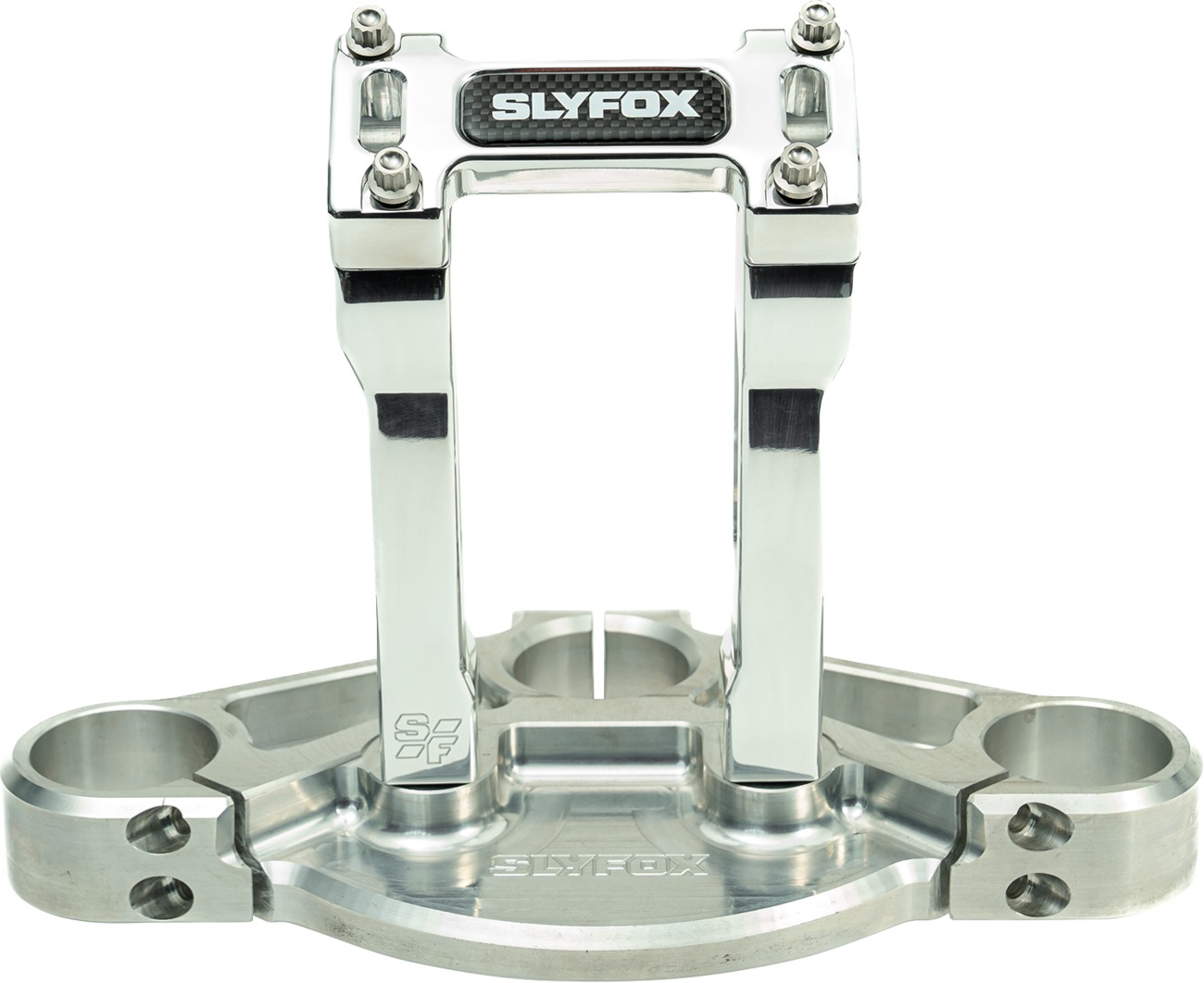 Slyfox 6" Raw 1-1/8" Clamping Straight Handlebar Riser Kit for Harley Davidson
