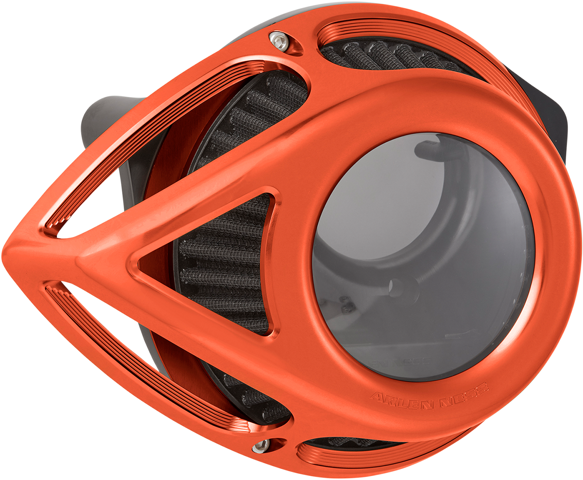 Arlen Ness Tear Orange Clear Air Filter Cleaner fits 1991-2022 Harley Sportster