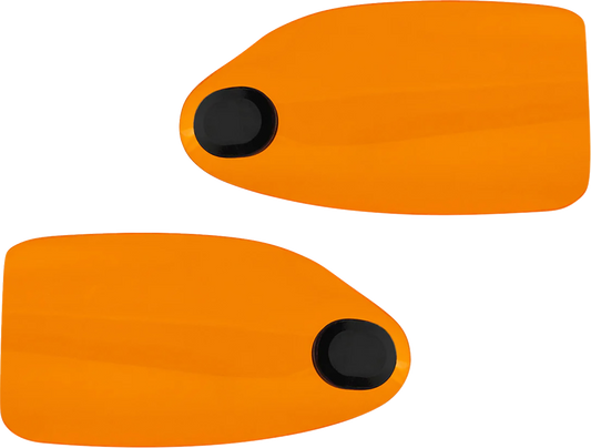 Klock Werks Flare Orange Hand Guards fits 2002-2025 Harley Hydraulic Clutch