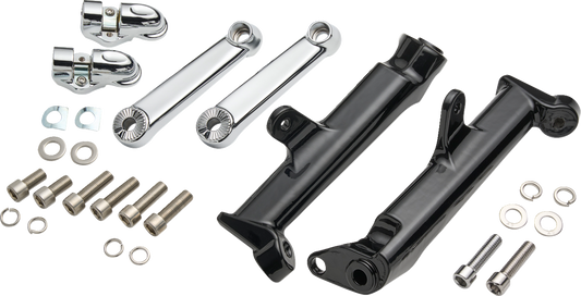 Ciro Chrome Highway Cruise Foot Peg Mount kit fits  2009-2024 Harley Touring